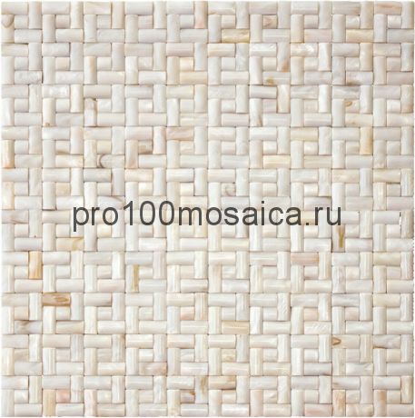 SME-04 перламутр. 10x20/10*10. Мозаика серия SHELL, 300*300*4 мм (NATURAL)