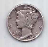 1 дайм 1945 г. США