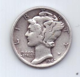 1 дайм 1942 г. США