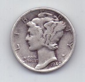 1 дайм 1940 г. США