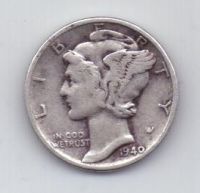 1 дайм 1940 г. США