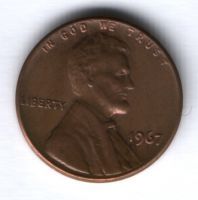 1 цент 1967 г. США