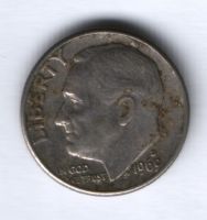 1 дайм 1969 г. США