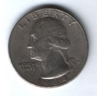 1/4 доллара 1984 г. США