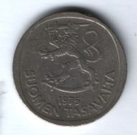 1 марка 1975 г. Финляндия