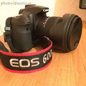 Фотоаппарат б/у Canon EOS 60D и универсальный объектив Sigma 17-50 mm f/2.8 EX DC OS