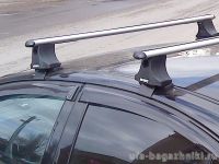 Багажник на крышу Kia Rio, Атлант, аэродинамические дуги