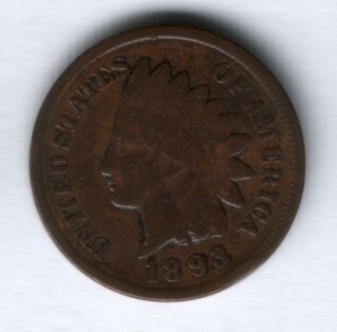 1 цент 1893 г. США
