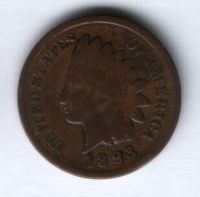 1 цент 1893 г. США