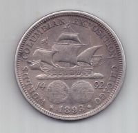 1/2 доллара 1893 г. США. Колумб