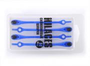 Cиликоновые шнурки для обуви Hilaces цвет Голубой/Черный