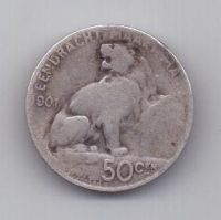 50 сантим 1901 г. Бельгия