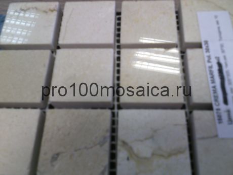 CREMA MARFIL Pol. 30x30. Мозаика серия STONE, размер, мм: 305*305*7 (ORRO Mosaic)