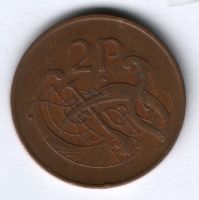 2 пенса 1975 г. Ирландия