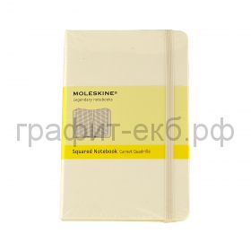 Книжка зап.Moleskine Pocket Classic клетка белая MM712WH