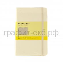 Книжка зап.Moleskine Pocket Classic клетка белая MM712WH