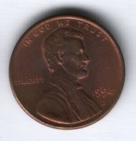 1 цент 1994 г. США