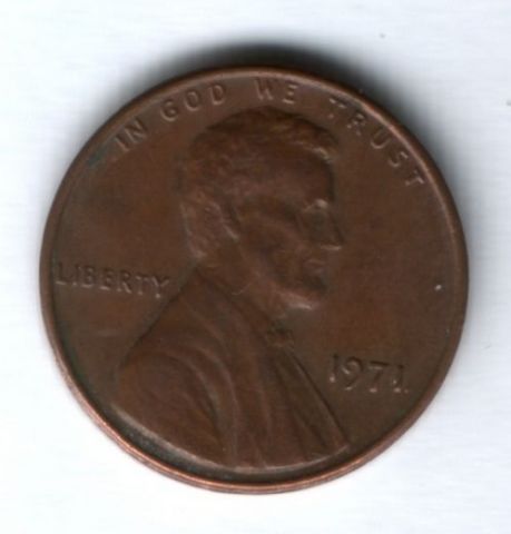 1 цент 1971 г. США