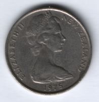 20 центов 1975 г. Новая Зеландия