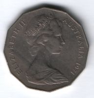 50 центов 1971 г. Австралия
