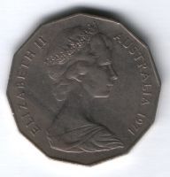 50 центов 1971 г. Австралия