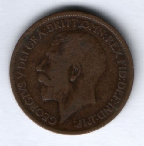 1/2 пенни 1916 г. Великобритания