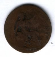 1/2 пенни 1903 г. Великобритания