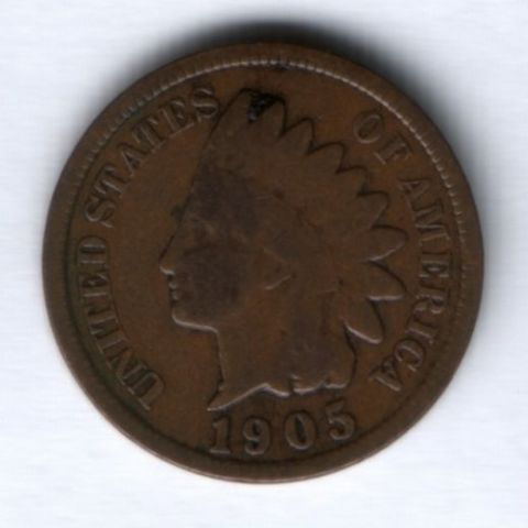 1 цент 1905 г. США