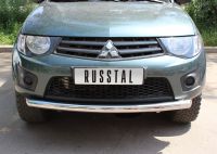 Защита переднего бампера  d76 Mitsubishi L200  2010