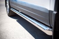 Пороги труба d63 (вариант 1) VolksWagen Tiguan Sport & Style