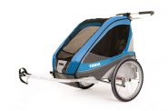 Коляска Thule Chariot Corsaire2/Корсар2, в компл. с велосцепкой, голубой