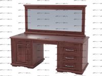 Стол туалетный с зеркалом Палермо Элит Массив DreamLine (145х43,5х74)