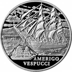 Америго Веспуччи (Amerigo Vespucci) Монета Беларуси 1 рубль 2010