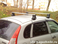 Багажник на крышу на Ладу Калину (Атлант, Россия), аэродинамические дуги