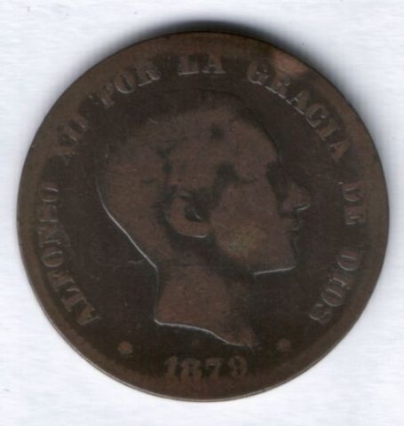 10 сантимов 1879 г. Испания