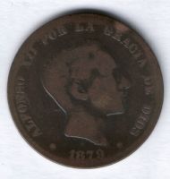 10 сантимов 1879 г. Испания