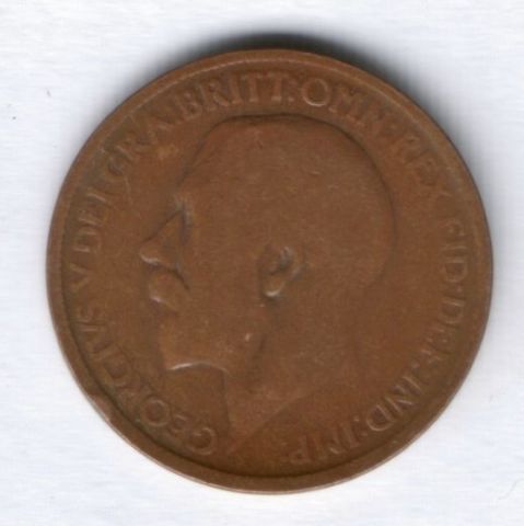 1/2 пенни 1916 г. Великобритания