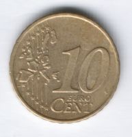 10 евроцентов 2002 г. Греция
