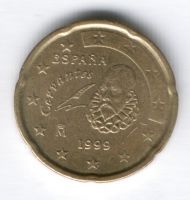 20 евроцентов 1999 г. Испания
