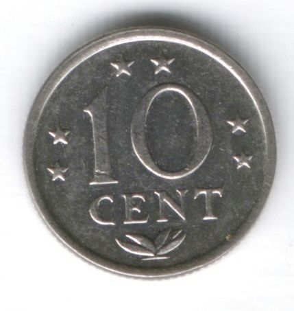 10 центов 1980 г. Нидерландские Антильские острова