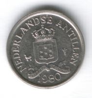 10 центов 1980 г. Нидерландские Антильские острова