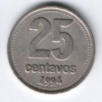 25 сентаво 1994 г. Аргентина