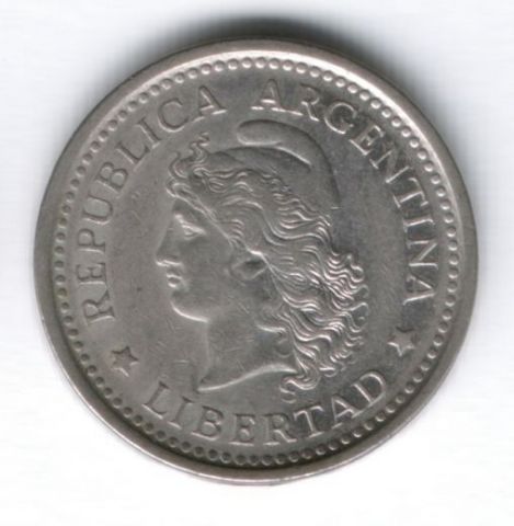1 песо 1959 г. Аргентина