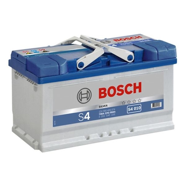 Автомобильный аккумулятор АКБ BOSCH (БОШ) S4 010 / 580 406 074 S4 Silver 80Ач о.п.