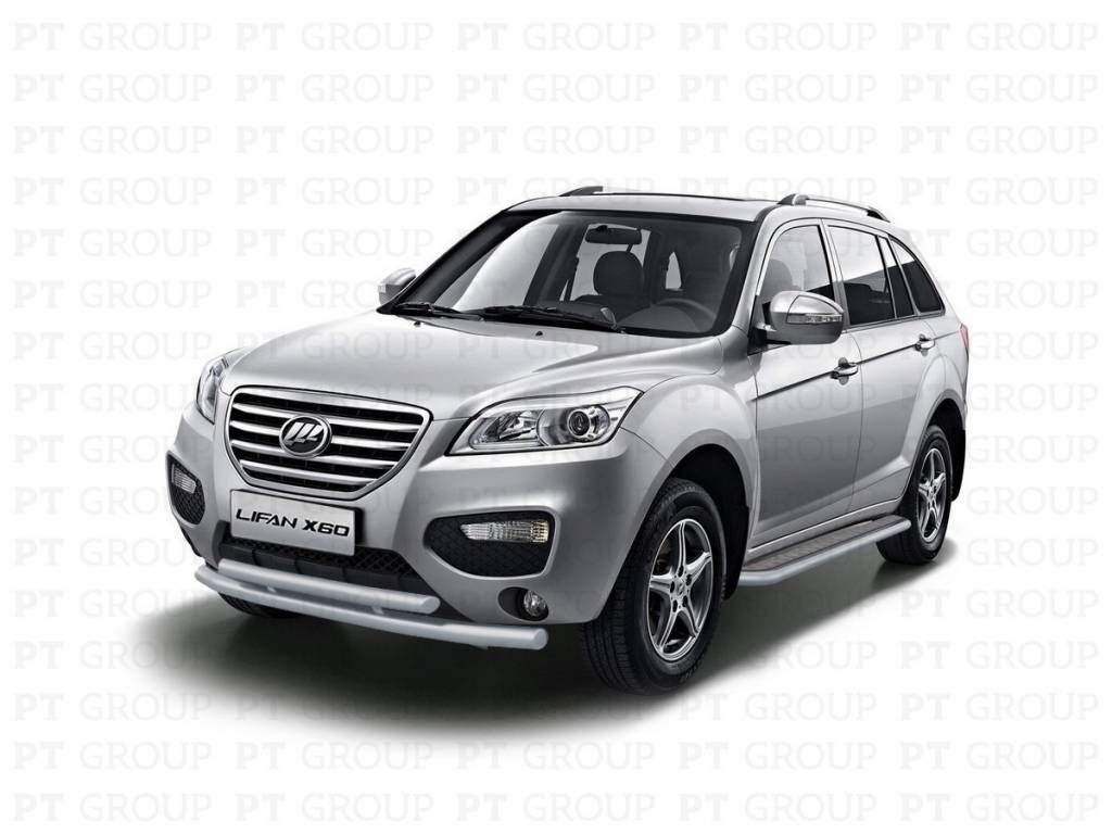 Защита переднего бампера двойная d63/51мм (ППК) LIFAN X60 2012-