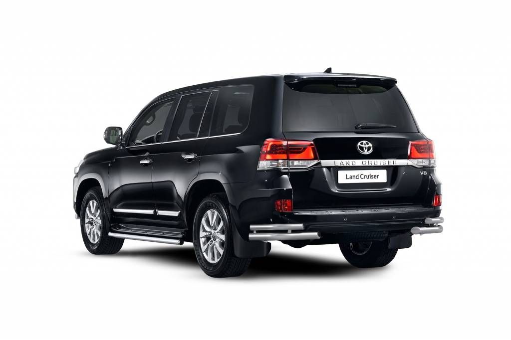Защита порогов окантовка d51мм (НПС) TOYOTA LAND CRUISER 200 2016-