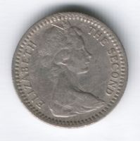 6 пенсов-5 центов 1964 г. Родезия