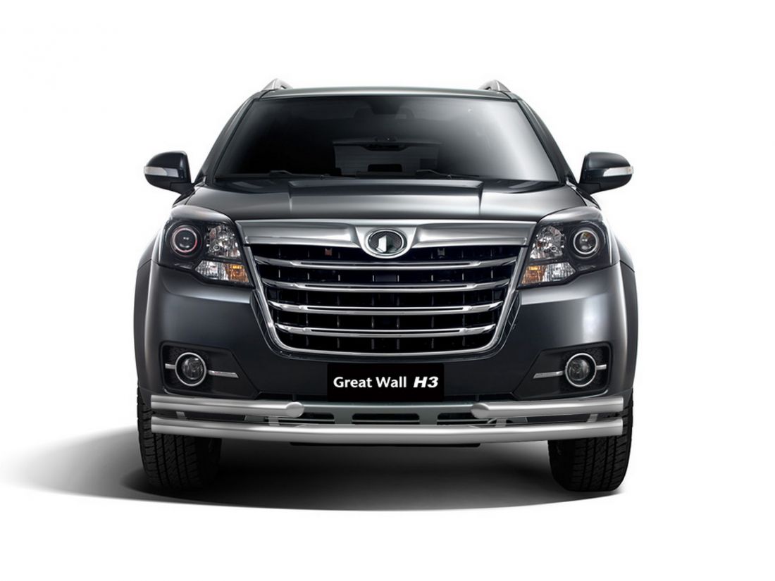 Защита переднего бампера двойная с углами d63/51мм (НПС) GREAT WALL HOVER H3 2014-