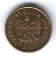 1 грош 2007 г. Польша