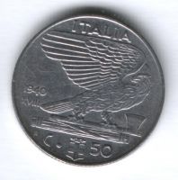 50 чентезимо 1940 г. Италия